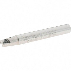 Iscar - 3/8" Cut Diam, 0.197" Max Depth of Cut, 3/8" Shank Diam, 3" OAL, Indexable Square Shoulder End Mill - T290 LN.T 0502 Inserts, Cylindrical Shank, 90° Lead Angle, Through Coolant, Series SumoMill - Industrial Tool & Supply