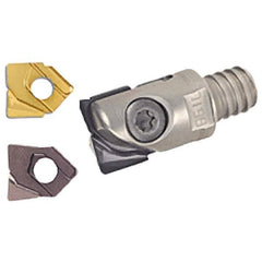 Iscar - 12mm Cut Diam, 20mm OAL, Indexable Square Shoulder End Mill - H.. QF Inserts, T08 Modular Connection, Series BallPlus, Multimaster - Industrial Tool & Supply