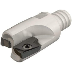 Iscar - 20mm Cut Diam, 10mm Max Depth of Cut, 24.6mm OAL, Indexable Square Shoulder End Mill - HM90 AP.. 1003.. Inserts, T12 Modular Connection, 90° Lead Angle, Series Heli2000, Multimaster - Industrial Tool & Supply