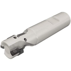 Iscar - 1-1/4" Cut Diam, 1.4" Max Depth of Cut, 1-1/4" Shank Diam, 4.3" OAL, Indexable Square Shoulder End Mill - HP ANK-07.. Inserts, Weldon Shank, 90° Lead Angle, Series Heliplus - Industrial Tool & Supply