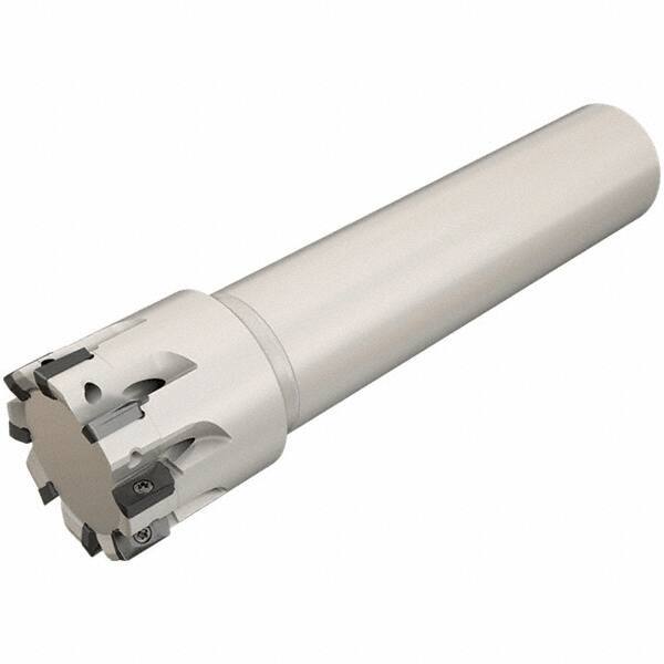 Iscar - 20mm Cut Diam, 7.7mm Max Depth of Cut, 20mm Shank Diam, 90mm OAL, Indexable Square Shoulder End Mill - HP ANKT 0702.. Inserts, Weldon Shank, 90° Lead Angle, Series Heliplus - Industrial Tool & Supply