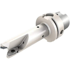 Iscar - 32mm Cut Diam, 15.8mm Max Depth of Cut, Indexable Square Shoulder End Mill - HM90 APCR 1605.. Inserts, HSK63A Taper Shank, 90° Lead Angle, Through Coolant, Series Helialu - Industrial Tool & Supply