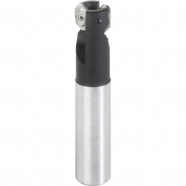 Iscar - 21mm Cut Diam, 10mm Max Depth of Cut, 20mm Shank Diam, 115mm OAL, Indexable Square Shoulder End Mill - HM90 AP.. 1003.. Inserts, Cylindrical Shank, 90° Lead Angle, Series Heli2000 - Industrial Tool & Supply