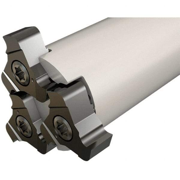 Iscar - Shank Connection, 32.2mm Cutter Diam, 3 Tooth Indexable Slotting Cutter - 0.984" Shank Diam, TRIB Toolholder, TRI Insert, Right Hand Cutting Direction - Industrial Tool & Supply