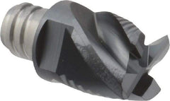 Iscar - MM EFS-CF Grade IC908 Carbide End Milling Tip Insert - TiAlN Finish, 4 Flutes, 12.7mm Cutting Diam, 9.5mm Depth of Cut, 16.5mm Extension, 38° Helix - Industrial Tool & Supply