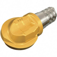 Iscar - MM HBR Grade IC908 Carbide Ball Nose Milling Tip Insert - TiAlN Finish, 2 Flutes, 25mm Cutting Diam, 23.2mm Extension - Industrial Tool & Supply