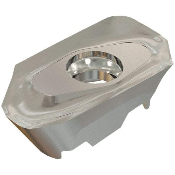 Iscar - HM90 AXCR150540 P Grade IC28 Carbide Milling Insert - Uncoated, 0.197" Thick, 4mm Corner Radius - Industrial Tool & Supply