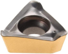 Iscar - HM390 TPKT1003 Grade IC330 Carbide Milling Insert - TiCN/TiN Finish, 0.1516" Thick, 7.5mm Inscribed Circle, 0.8mm Corner Radius - Industrial Tool & Supply