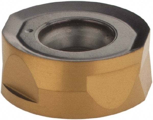 Iscar - H400 RNHU1004 ML Grade IC830 Carbide Milling Insert - TiAlN/TiN Finish, 0.1594" Thick, 0.3622" Inscribed Circle, 5mm Corner Radius - Industrial Tool & Supply
