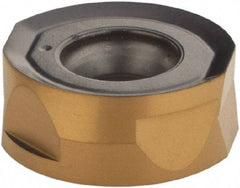 Iscar - H400 RNHU1004 ML Grade IC830 Carbide Milling Insert - TiAlN/TiN Finish, 0.1594" Thick, 0.3622" Inscribed Circle, 5mm Corner Radius - Industrial Tool & Supply