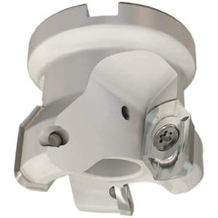 Iscar - 3 Inserts, 2" Cut Diam, 3/4" Arbor Diam, 0.61" Max Depth of Cut, Indexable Square-Shoulder Face Mill - 0/90° Lead Angle, 1-3/4" High, HM90 APCR 1605 Insert Compatibility, Through Coolant, Series Helialu - Industrial Tool & Supply