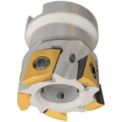 Iscar - 6 Inserts, 40mm Cut Diam, 16mm Arbor Diam, 9mm Max Depth of Cut, Indexable Square-Shoulder Face Mill - 0/90° Lead Angle, 35mm High, T290 LN.T 1004 Insert Compatibility, Through Coolant, Series SumoMill - Industrial Tool & Supply