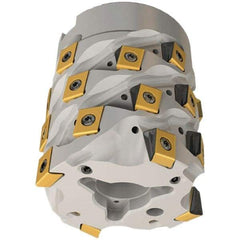 Iscar - 8 Inserts, 50mm Cut Diam, 27mm Arbor Diam, 47mm Max Depth of Cut, Indexable Square-Shoulder Face Mill - 0/90° Lead Angle, 66.5mm High, T490 LN.. 1306 Insert Compatibility, Through Coolant, Series Helitang - Industrial Tool & Supply