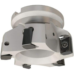 Iscar - 8 Inserts, 160mm Cut Diam, 40mm Arbor Diam, 16.3mm Max Depth of Cut, Indexable Square-Shoulder Face Mill - 0/90° Lead Angle, 63mm High, H490 AN.X 17 Insert Compatibility, Series Helido - Industrial Tool & Supply