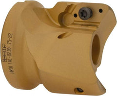 Iscar - 2 Inserts, 2" Cut Diam, 3/4" Arbor Diam, 0.807" Max Depth of Cut, Indexable Square-Shoulder Face Mill - 0/90° Lead Angle, 2" High, HM90 APCR 2206.. Insert Compatibility, Through Coolant, Series Helialu - Industrial Tool & Supply