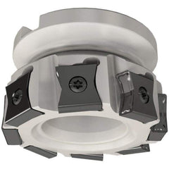 Iscar - 7 Inserts, 80mm Cut Diam, 27mm Arbor Diam, 14mm Max Depth of Cut, Indexable Square-Shoulder Face Mill - 0/90° Lead Angle, 50mm High, LN.. 15.. Insert Compatibility, Series TangMill - Industrial Tool & Supply