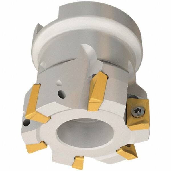 Iscar - 3 Inserts, 32mm Cut Diam, 16mm Arbor Diam, 10mm Max Depth of Cut, Indexable Square-Shoulder Face Mill - 0/90° Lead Angle, 35mm High, AP.. 1003 Insert Compatibility, Series Heli2000 - Industrial Tool & Supply