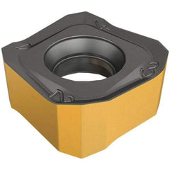 Iscar - S865 SNMU1305 MM Grade IC830 Carbide Milling Insert - TiAlN/TiN Finish, 0.2165" Thick, 13mm Inscribed Circle, 0.5mm Corner Radius - Industrial Tool & Supply