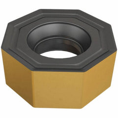 Iscar - ONMU050505 Grade DT7150 Carbide Milling Insert - Al2O3/TiAlN Finish, 0.2047" Thick, 13mm Inscribed Circle, 0.5mm Corner Radius - Industrial Tool & Supply