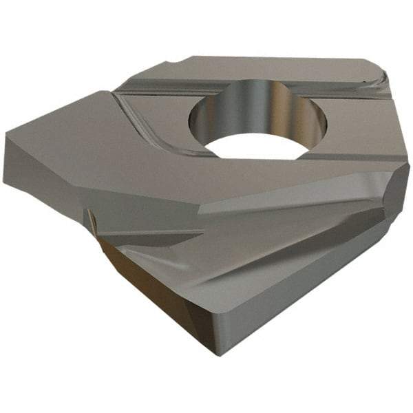 Iscar - HCCD200-R1.0 QF Grade IC908 Carbide Milling Insert - TiAlN Finish, 4.65mm Thick, 1mm Corner Radius - Industrial Tool & Supply