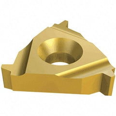 Iscar - 27UERL External Left & Right Hand Trapez Laydown Threading Insert - Grade IC250, TiCN/TiN Coated Carbide, 15.88mm Inscribed Circle - Industrial Tool & Supply