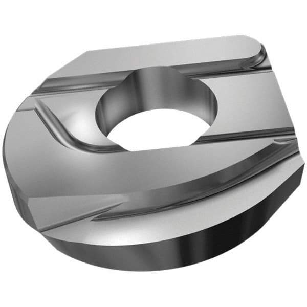 Iscar - HCRD160 QP Grade IC928 Carbide Milling Insert - TiAlN Finish, 3.37mm Thick, 16mm Inscribed Circle, 8mm Corner Radius - Industrial Tool & Supply