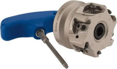 Iscar - 6 Inserts, 2" Cut Diam, 3/4" Arbor Diam, 0.492" Max Depth of Cut, Indexable Square-Shoulder Face Mill - 0/90° Lead Angle, 1.57" High, T490 LN.T 1306 Insert Compatibility, Through Coolant, Series Helitang - Industrial Tool & Supply