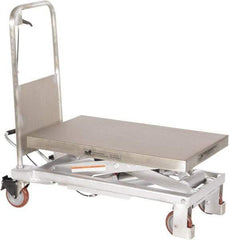 Vestil - 1,000 Lb Capacity Manual Scissor Elevating Cart - 15-1/2" to 35-1/2" Lift Height, 32-1/2" Platform Length x 19-3/4" Platform Width - Industrial Tool & Supply