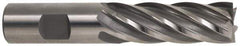 Hertel - 3/4", 4" LOC, 3/4" Shank Diam, 6-1/4" OAL, 6 Flute, Cobalt Square End Mill - Single End, Uncoated, Spiral Flute, 30° Helix, Centercutting, Right Hand Cut, Right Hand Flute - Industrial Tool & Supply