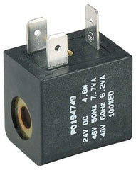 Parker - 12 DC Volt, Class F, Solenoid Coil - 5.5 Watt, IP 65 Enclosure, Use with Parker B Series Viking Valve - Industrial Tool & Supply