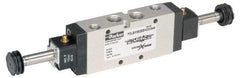 Parker - 3/8" NPT Port, Double Solenoid, 2 Position Valveless Coil, Aluminum Solenoid Valve - Normally Open Through Ports 1 & 2, 232 Max PSI, Buna-N Seal - Industrial Tool & Supply