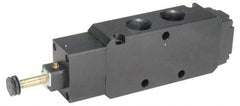 Parker - 3/4" NPT Port, Single Solenoid, 3 Way, Valveless Coil, Aluminum Solenoid Valve - Normally Closed, 145 Max PSI, Buna-N Seal - Industrial Tool & Supply