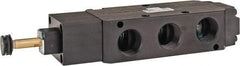 Parker - 3/4" NPT Port, Single Solenoid, 2 Position Valveless Coil, Aluminum Solenoid Valve - Normally Open Through Ports 1 & 2, 145 Max PSI, Buna-N Seal - Industrial Tool & Supply