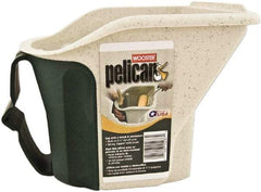 Wooster Brush - 1 Qt, 6-1/2" High, Polypropylene Square Off White Single Pail with Pour Spout - Handle Included, 8-1/2" Top Length x 7" Top Width - Industrial Tool & Supply