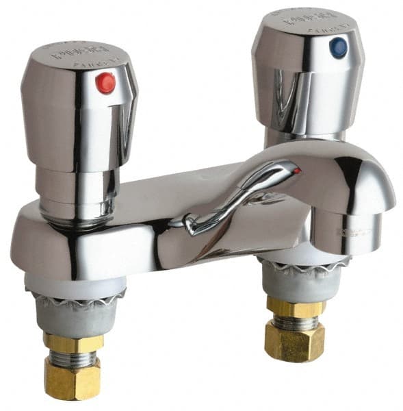 Chicago Faucets - Industrial & Laundry Faucets Type: Lavatory Metering Faucet Style: Deck Mount - Industrial Tool & Supply