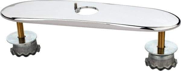 Chicago Faucets - Faucet Replacement 8" Cover Plate - Polished Chrome, Use with HyTronic IR Faucets - Industrial Tool & Supply
