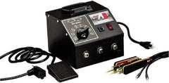American Beauty - 110/120 Volt, 0 to 1,100 Watt, Resistance Soldering System - Includes Power Unit, Handpiece & Footswitch - Exact Industrial Supply