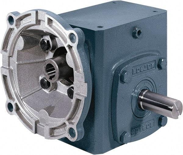 Boston Gear - 1 Centerline Distance, 15:1, 117 RPM Output, 0.33 Input Horsepower, 146 Lbs. Max Torque, Speed Reducer - Part No. F710-15-B5-J, Single Shaft Right, 5/8" Bore, 2.31" High, 56C NEMA - Industrial Tool & Supply