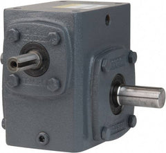 Boston Gear - 2.06 Centerline Distance, 25:1, 70 RPM Output, 1.16 Input Horsepower, 875 Lbs. Max Torque, Speed Reducer - Part No. 721-25-J, 5/8" Shaft Diam, Single Shaft Right, 4.34" High - Industrial Tool & Supply