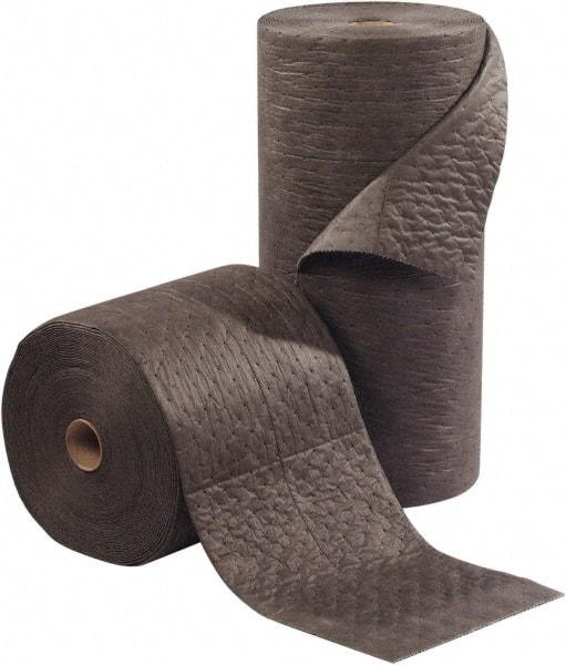 PRO-SAFE - 42 Gal Capacity per Package, Universal Roll - 150' Long x 28" Wide, Gray, Polypropylene - Industrial Tool & Supply