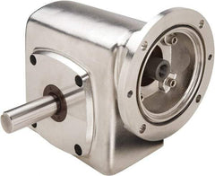 Boston Gear - 1-3/4 Centerline Distance, 10:1, 175 RPM Output, 1.61 Input Horsepower, 536 Lbs. Max Torque, Speed Reducer - Part No. SSF71810KB5GS, Single Shaft Left, 5/8" Bore, 3.81" High, 56C NEMA - Industrial Tool & Supply