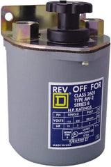Square D - 250 VDC, 600 VAC Input Volt, Reversing, Drum Switch - CSA, RoHS Compliant, UL Listed - Industrial Tool & Supply