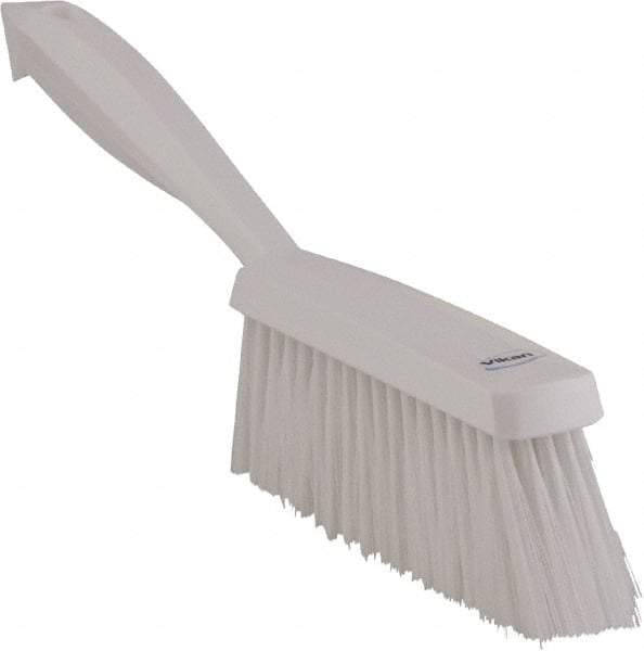 Vikan - 14" OAL, Polyester Staple Set Bench Brush - 2" Bristle Length, 6-3/8" Long Head, White - Industrial Tool & Supply