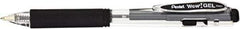 Pentel - Conical Gel Roller Ball Pen - Black - Industrial Tool & Supply