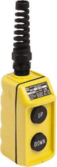 Schneider Electric - 2 Operator, Pushbutton Pendant Control Station - Up-Down (Legend), Momentary Switch, 8NC Contact - Industrial Tool & Supply