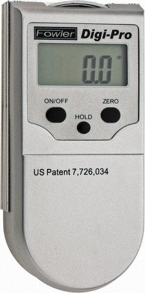 Fowler - 360° Measuring Range, Magnetic Base Digital Protractor - 0.05° Resolution, 4 Inch Long Blade, Accuracy Up to 0.20°, 3V CR2032 Lithium Battery Not Included - Industrial Tool & Supply