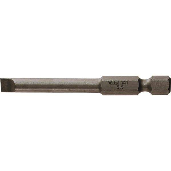 Wiha - 1/4" Power Bit - 1/4" Drive, 2-3/4" OAL - Industrial Tool & Supply