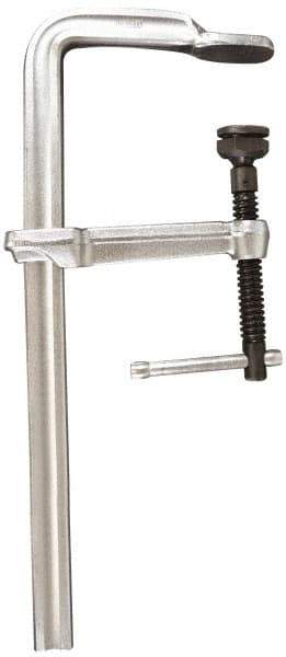 Bessey - 5-1/2" Deep Throat, 12" Max Capacity, Standard Sliding Arm Clamp - 2,660 Lb Clamping Pressure, 0.775" Spindle Diam - Industrial Tool & Supply