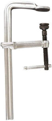 Bessey - 5-1/2" Deep Throat, 12" Max Capacity, Standard Sliding Arm Clamp - 2,660 Lb Clamping Pressure, 0.775" Spindle Diam - Industrial Tool & Supply