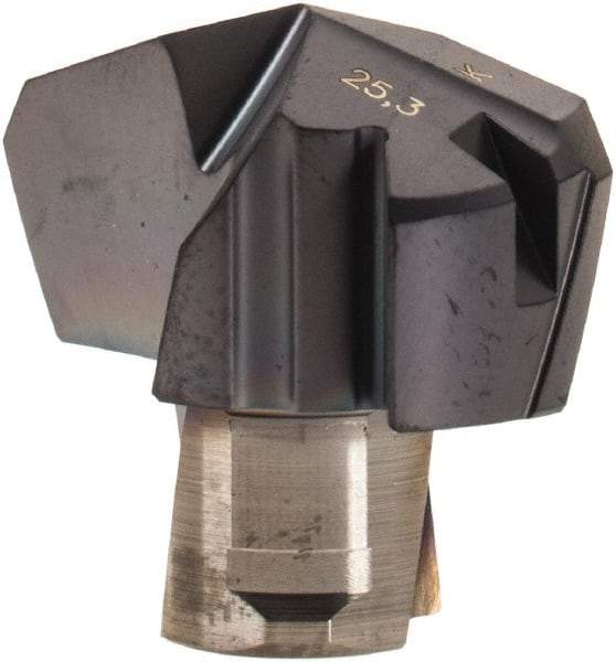Iscar - Series ICK, 0.996" Diam Grade IC908 140° Replaceable Drill Tip - Carbide, TiAlN Finish, 25 Seat Size, Through Coolant - Industrial Tool & Supply